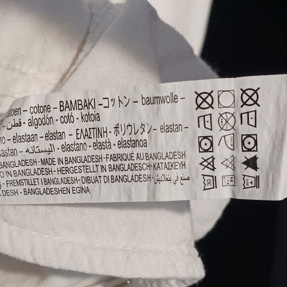 Zara Womens White High-Rise Cropped Flare Raw Hem Jeans Size 4‎ Denim - Picture 9 of 9